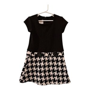 Bonnie Jean girl coat and dress Stylish Houndstooth Coat size 5